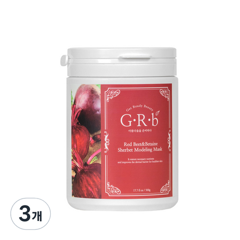 지알비 포도당함유 레드비트 샤베트 모델링팩 500g, 1개입, 3개