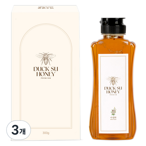 덕수벌꿀 사양 벌꿀, 300g, 3개