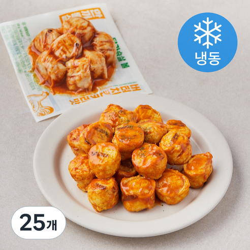 한끼통살 닭가슴살 볼 버터치킨커리맛 (냉동), 100g, 25개