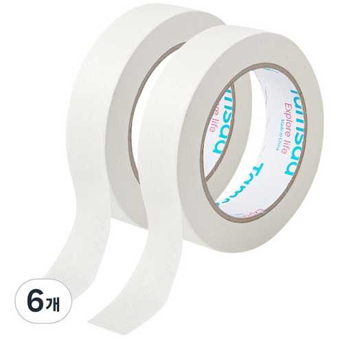 탐사 마스킹 테이프 25mm x 40m 2p, 6개