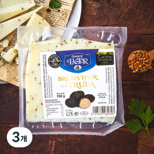엘파스토르 트러플 치즈, 150g, 3개, 1개입