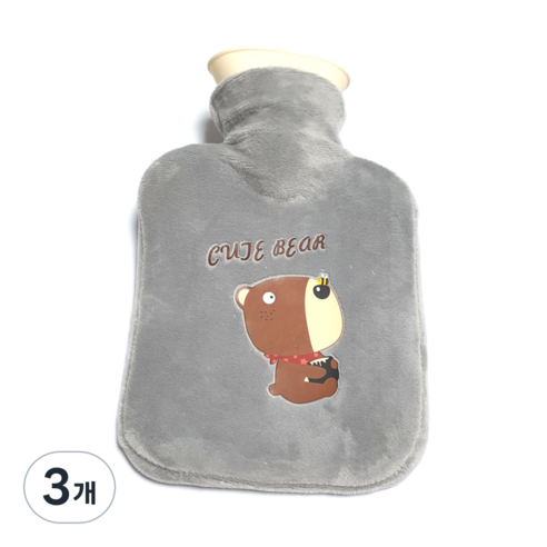 배리툴 보온 물주머니 베어 250ml, 3개
