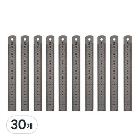 블루마토 스틸자 I-4 20cm, 혼합색상, 30개