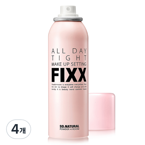 파우더포룸 올 데이 타이트 메이크업 세팅 노가스 픽서, 75ml, 4개