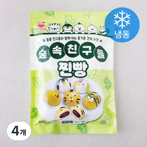 세미원 숲속친구들 찐빵 (냉동), 25g, 20개입, 4개