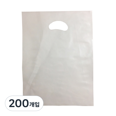 팩스타 펀칭 비닐봉투 PE35 35 x 45 cm, 투명, 200개입