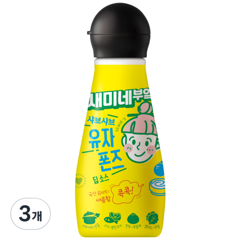 새미네부엌 샤브샤브 유자 폰즈 딥소스, 270g, 3개