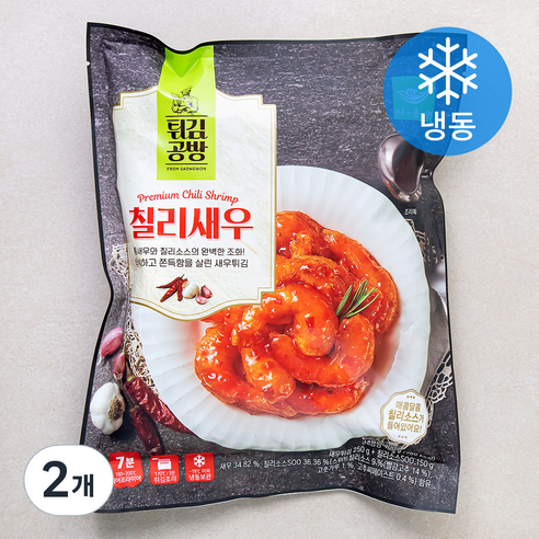 에어프라이어  사옹원 튀김공방 칠리새우 (냉동), 400g, 2개