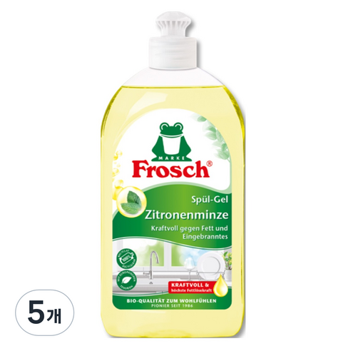 프로쉬 주방세제 레몬민트, 500ml, 5개