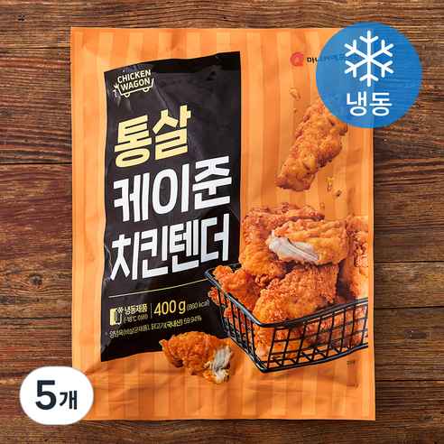 마니커에프앤지 통살 케이준 치킨텐더 (냉동), 400g, 5개