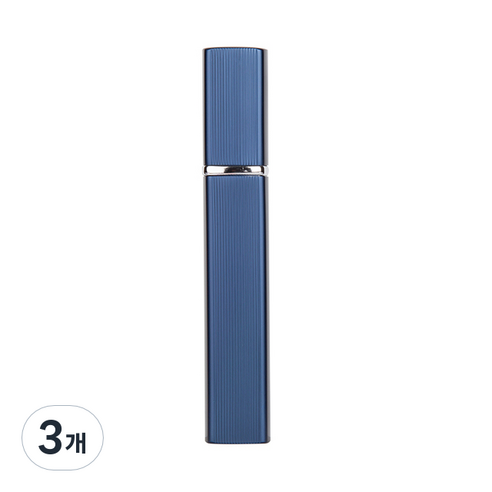 플라카 휴대용 스프레이 향수 공병 12ml, 블루, 3개