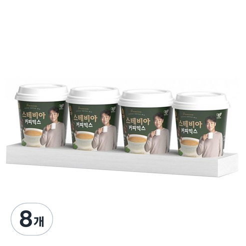 맥널티커피 스테비아 커피믹스 원컵, 8개, 1개입, 9.5g