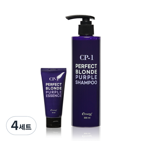 씨피원 퍼펙트 블론드 퍼플 에센스 50ml + 샴푸 300ml, 4세트