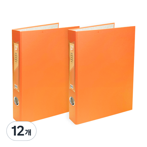 투코비 도노 D링 바인더 3공 A4 3cm, 12개, 주황