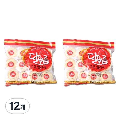 달보름 구운 쌀과자 달콤한맛, 270g, 12개