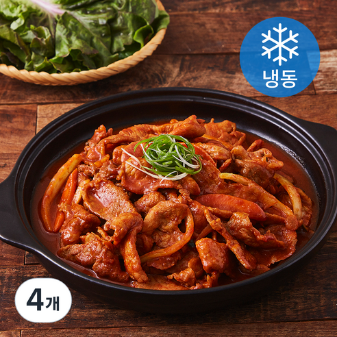 맛있는녀석들 성북동 한돈 제육볶음 (냉동), 350g, 4개