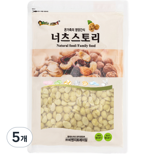 너츠스토리 마카다미아 반태 4호, 350g, 5개