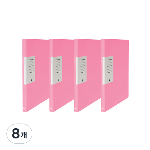 글로시 페이퍼 스프링화일 A4, 분홍, 8개