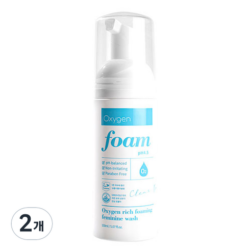 맑은그날 산소 리치 포밍 워시 여성청결제, 2개, 150ml