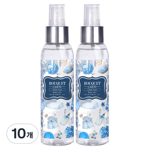 부케가르니 바디미스트 클린솝, 145ml, 10개