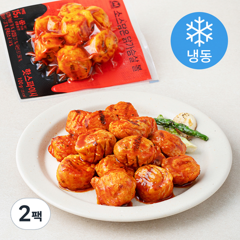 미트리 소스담은 닭가슴살 볼 핫스파이시 (냉동), 100g, 2팩