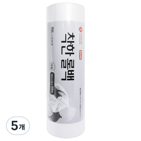 롯데이라이프 착한 롤백 30 x 40 cm 500매, 대(L), 500매입, 5개