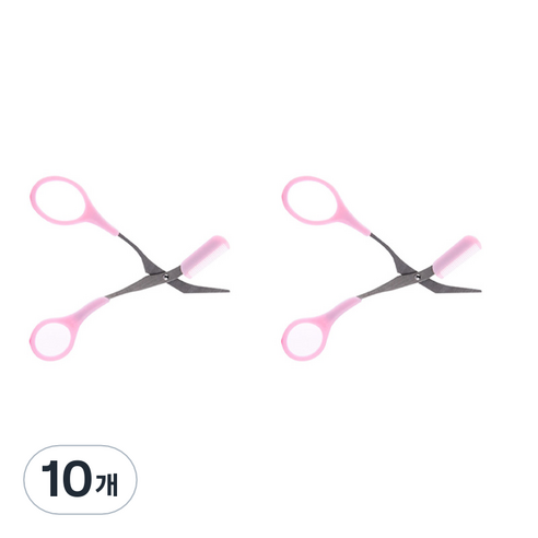 아파트삼십이 눈썹 정리 가위, 핑크, 10개