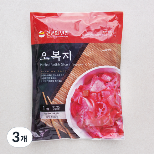 천년의반찬 오복지, 1kg, 3개