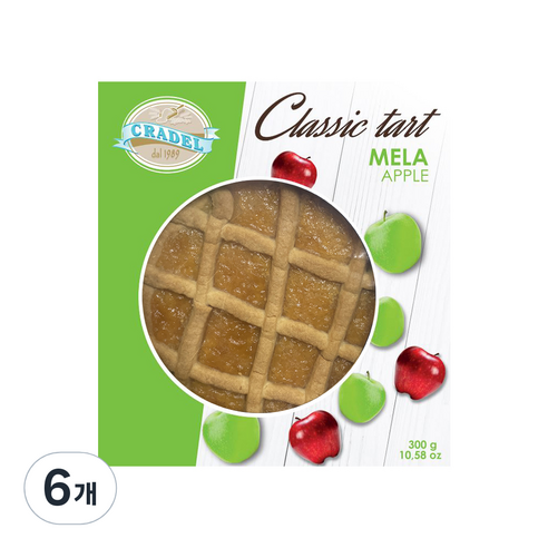 크라델 클래식 애플 타르트, 300g, 6개