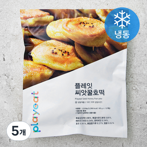 플레잇 씨앗 꿀호떡 (냉동), 1020g, 5개