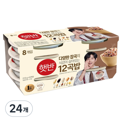 햇반 12곡밥, 210g, 24개