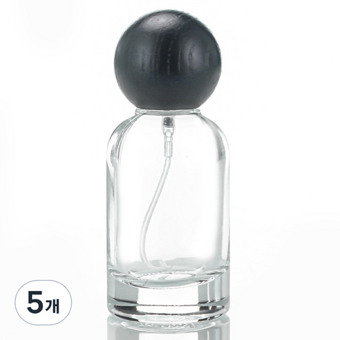 엘라라 작은 미니 향수 공병 30ml, 5개, 블랙우드
