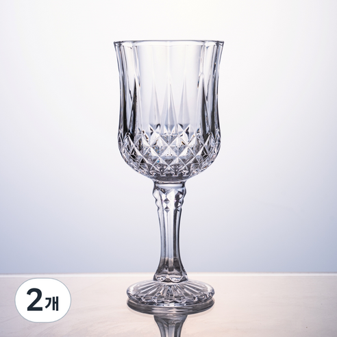 다이아 크리스탈 고급 와인잔, 2개, 230ml