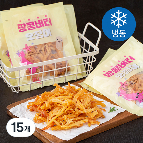 땅콩버터 오징어 (냉동), 40g, 15개