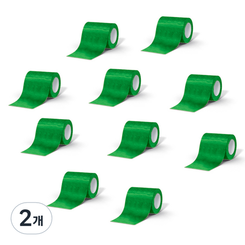 데이바이데이 바른생활이야기 밴드 7.5cm x 4.5m 그린, 2개, 10개입