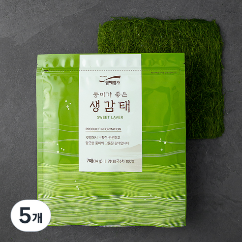 청해명가 생감태, 14g(7매), 5개