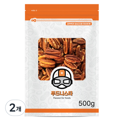 푸드니스타 구운 피칸, 500g, 2개