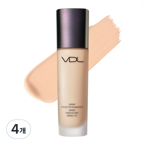 브이디엘 엑스퍼트 퍼펙트 핏 파운데이션 30ml, A02, 4개