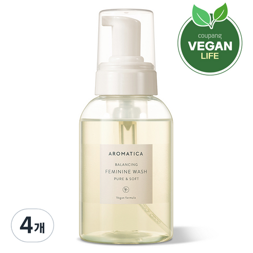 아로마티카 퓨어 앤 소프트 여성청결제, 300ml, 4개