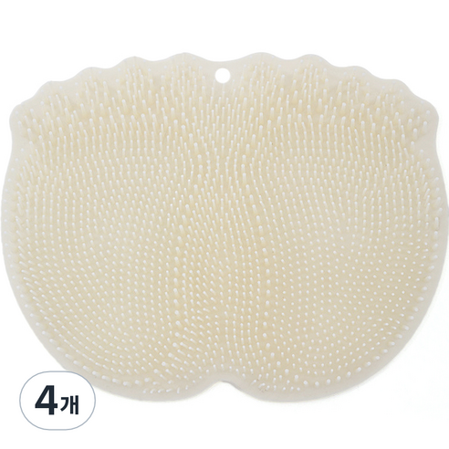 컬라피 풋브러쉬 매트 화이트 325g, 1개입, 4개