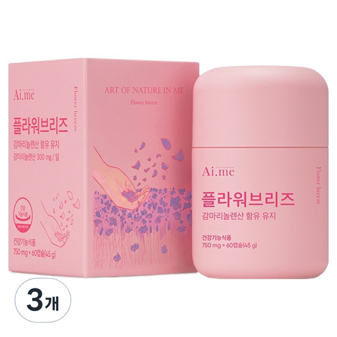 에이아이미 코오롱제약 플라워브리즈 감마리놀렌산, 3개, 60정