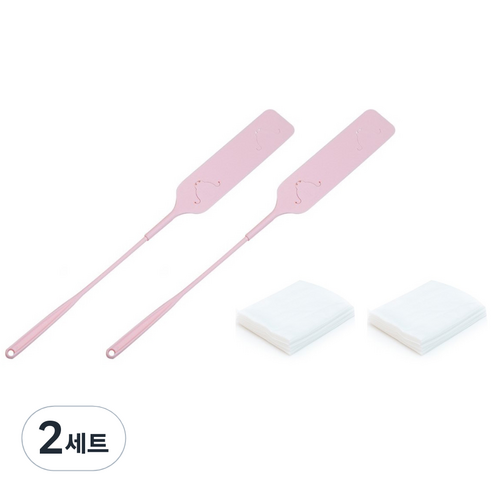 꼬까 틈새 먼지떨이 2p + 청소포 20p 세트, 핑크, 2세트