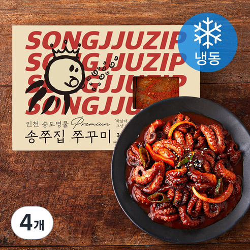 송쭈집 쭈꾸미 (냉동), 300g, 4개
