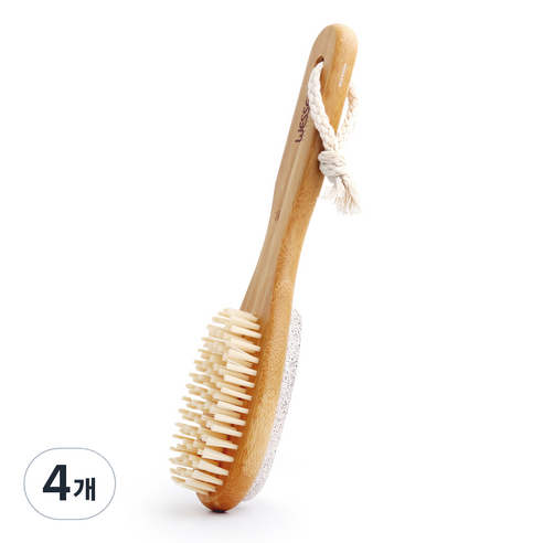 웨신 뱀부 양면 풋파일, 1개입, 4개