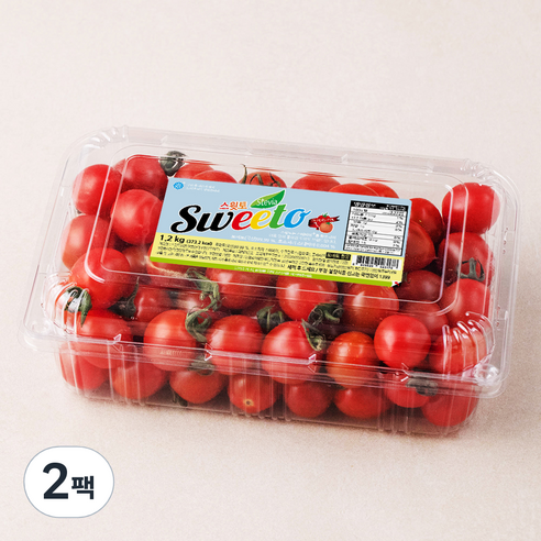 산딸기, 닭가슴살 스테비아 스윗토 대추방울토마토, 1.2kg, 2팩