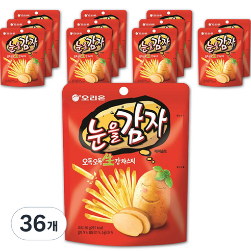오리온 눈을감자, 56g, 36개