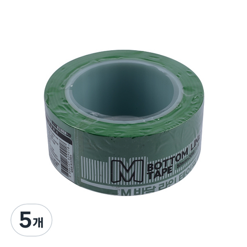 연우 M 바닥 라인 테이프 녹색 50mm, 5개