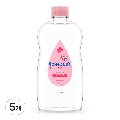 존슨즈베이비 오일, 500ml, 5개
