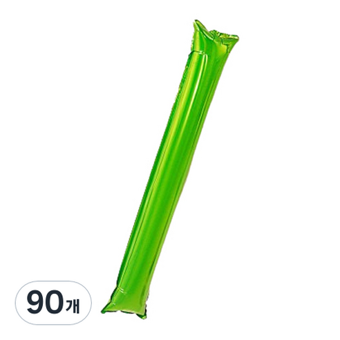 마켓감성 무패턴 치어스 풍선막대, 그린, 90개