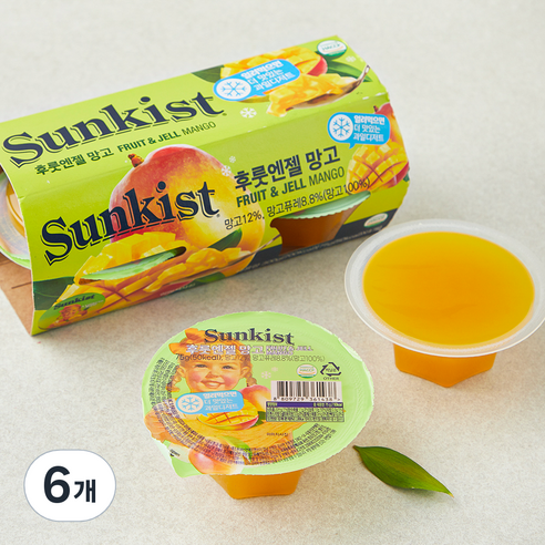썬키스트 후룻엔젤 망고, 75g, 4개입, 6개